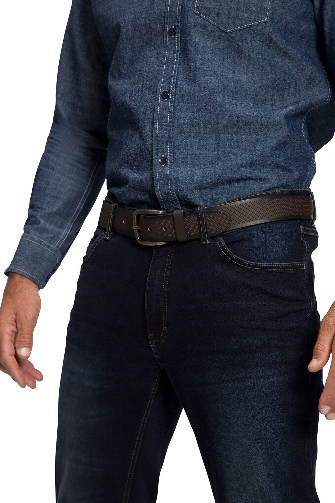 JP 1880 Herren Ledergürtel Gürtel, schwarz, 125