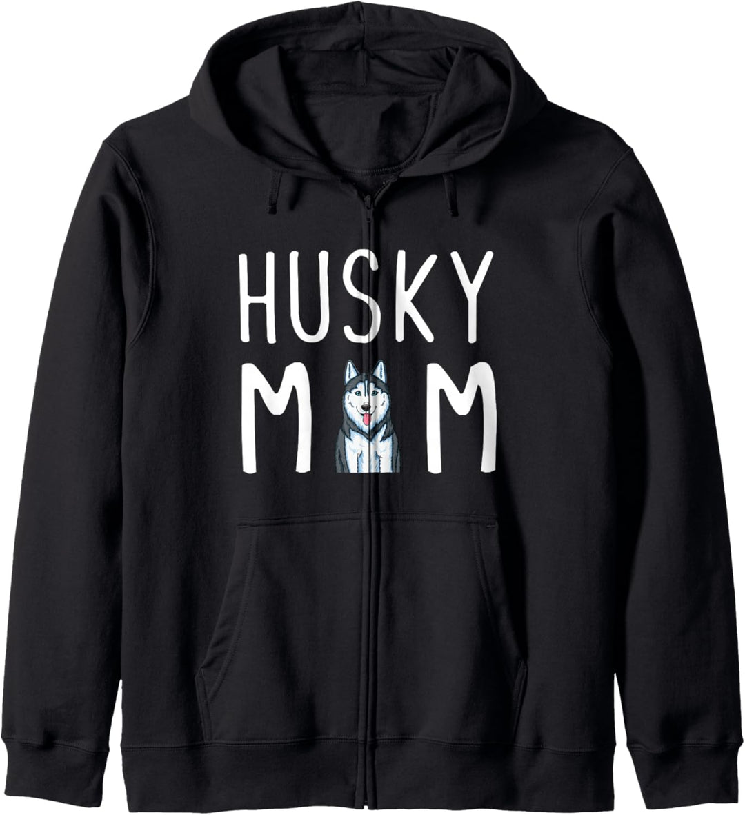 Sibirischer Husky Hund Mama Husky Mom Kapuzenjacke
