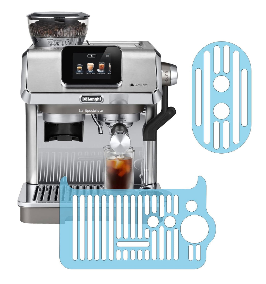 3 x Schutzfolie - Kratzschutz passend für DeLonghi Siebträgermaschine La Specialista Touch EC9455.M