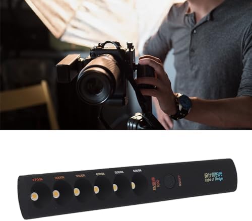 Yosoo Health Gear LED Lichtstab, Tragbarer Fotografie-Beleuchtungsstab, 2700K-6000K Farbtemperatur,