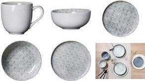 Ritzenhoff & Breker Geschirr-Serie Porto Grösse Suppenteller 21,5 cm Grau Porto, Suppenteller 21,5 c