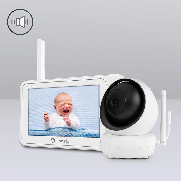 Lionelo Babyline 8.3 Elektronisches Babyphone mit Full HD 360° Kamera 5" Bildschirm 200m Reichweite