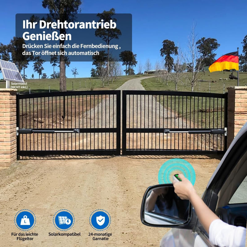 TOPENS KD702 Drehtorantrieb Flügeltorantrieb Doppelflügeltor Torantrieb automatischer Toröffner Auto
