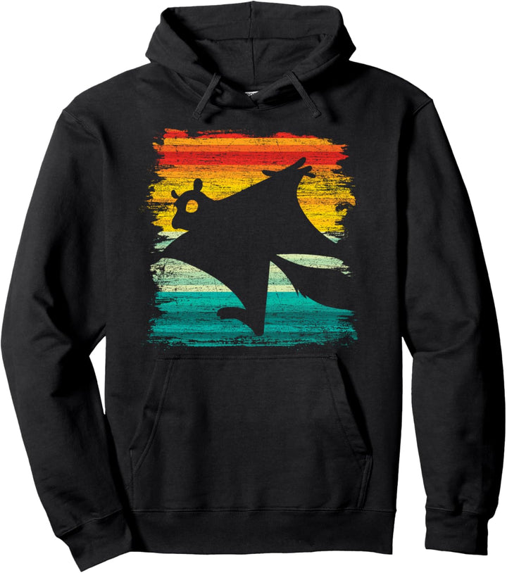 Retro Kurzkopfgleitbeutler Pullover Hoodie