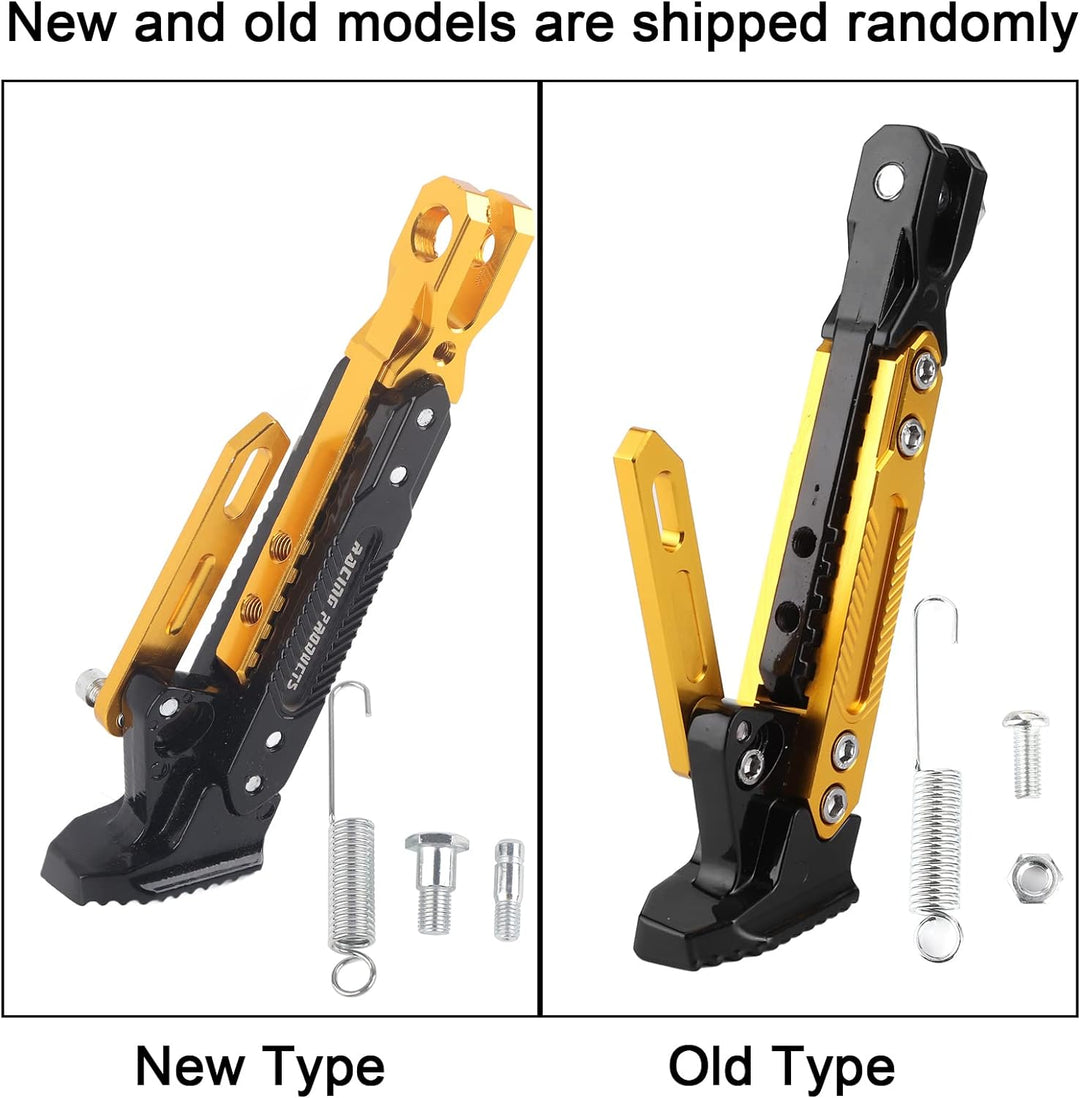 Motorrad Kickstand, Universal einstellbarer Motorrad Kickstand CNC Aluminium Legierung Seitenständer