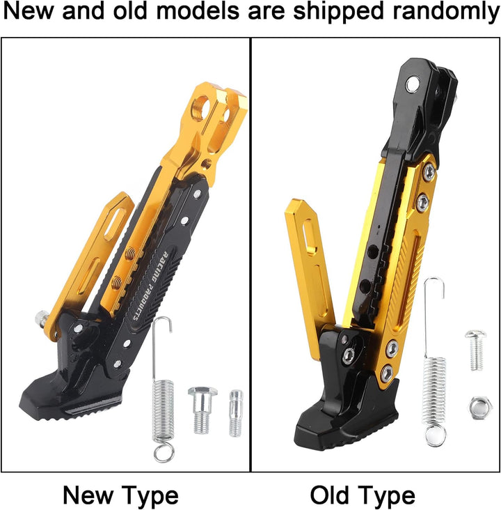 Motorrad Kickstand, Universal einstellbarer Motorrad Kickstand CNC Aluminium Legierung Seitenständer
