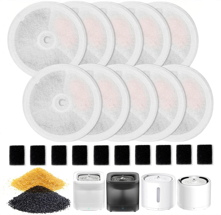 Katzenbrunnen Filter 10 Stück Filter Unit 3.0 für Eversweet Solo SE/Solo 2/3 Pro/3 /2s Katzen Trinkb