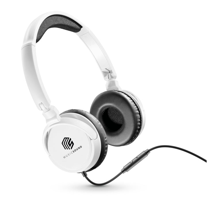 Music Sound | Bügelkopfhörer mit Kabel Over Ear Basic | On-Ear-Kopfhörer Faltbarer Kopfbügel mit 1,2