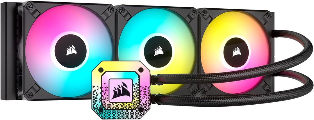 Corsair iCUE H150i ELITE CAPELLIX XT Liquid CPU Cooler - Drei AF120 RGB Lüfter - 360mm Radiator - In