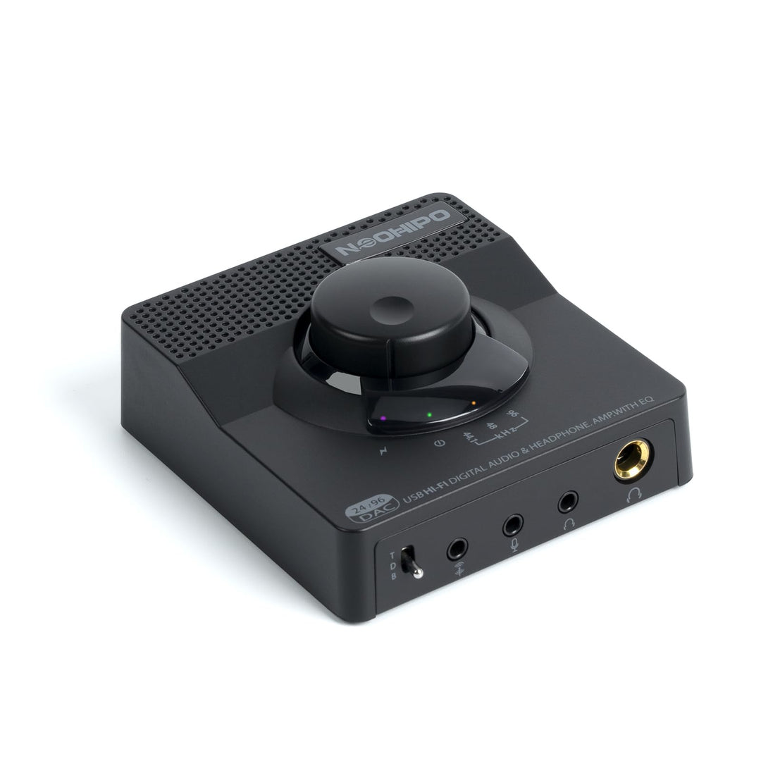 H1 USB-Gaming-DAC-Kopfhörer-Verstärker, Mini-Hi-Fi-Digital-zu-Analog-Verstärker, 3,5 mm/6,35 mm/Mic/