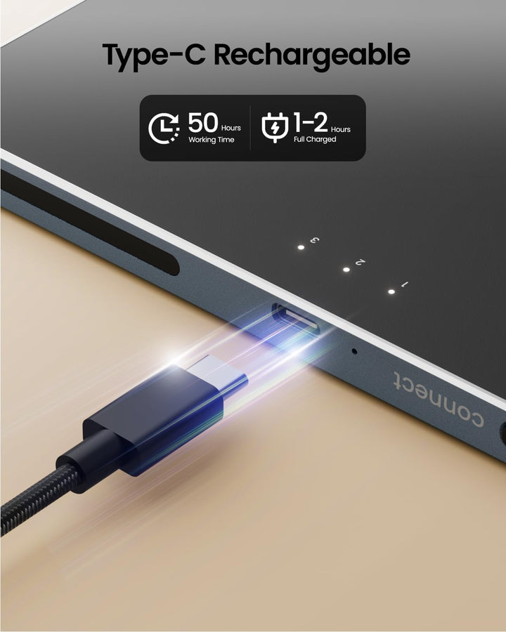 ProtoArc Kabellose Trackpad für Windows 10/11(NOT für Mac), T1 Plus Bluetooth Hochpräzises Touchpad