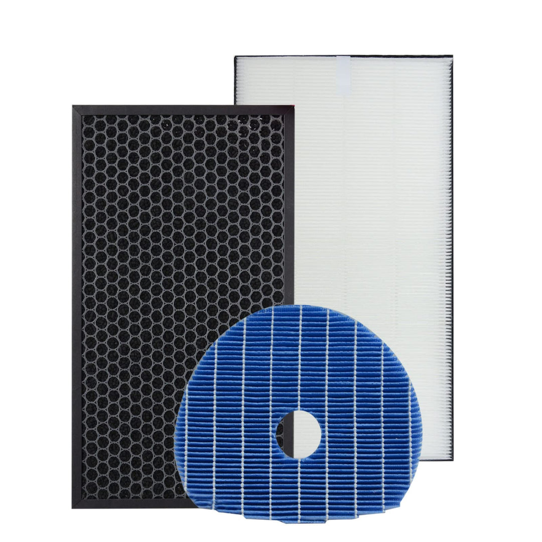 PUREBURG Ersatz-HEPA-Filter-Set, kompatibel mit Sharp UA-HD40U-L UA-HD50E-L Luftreiniger mit Befeuch