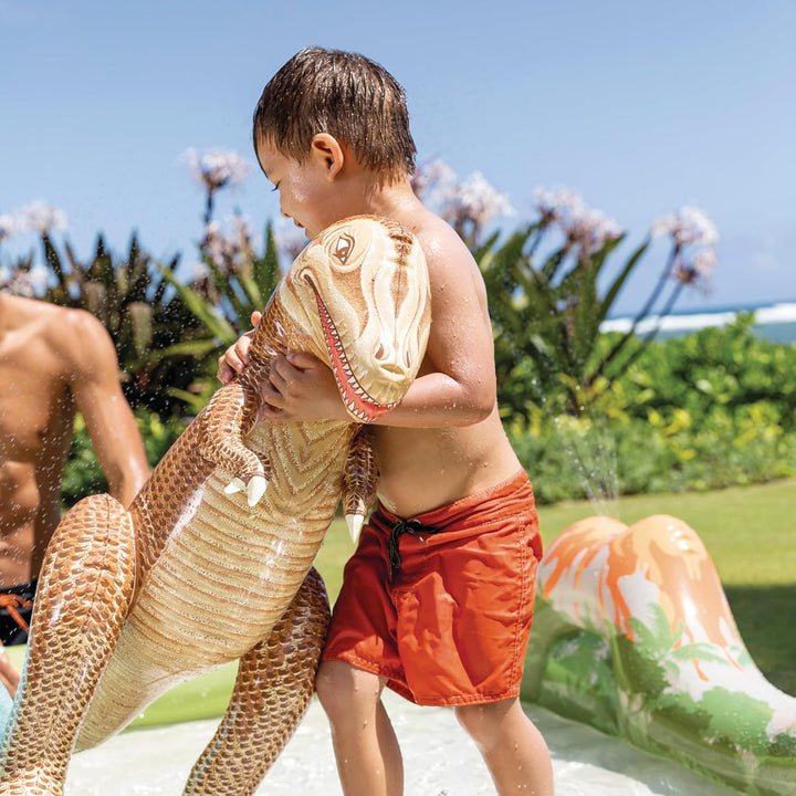 Intex 56132NP - Aufblasbares Play Center Jurassic, Vinyl, Mehrfarbig, 201x201x36 cm