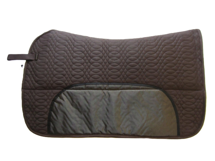 PS Pferdeartikel Westernpad, Sattelunterlage mit Lammfell -Spezial- Square Skirt Braun, Braun