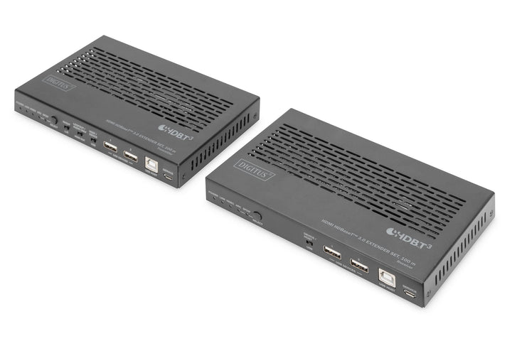 Digitus HDMI KVM Extender - 4k/60Hz - Sender & Empfänger - HDBaseT 3.0 - HDMI 2.0b - USB 2.0 - Reich