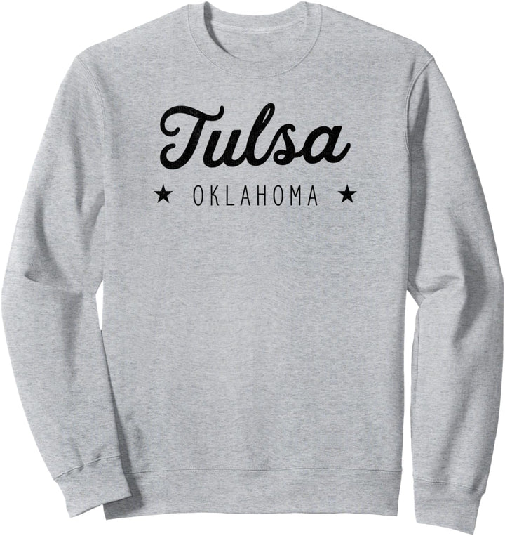 Classic Retro Vintage Tulsa Oklahoma USA Novelty Sweatshirt