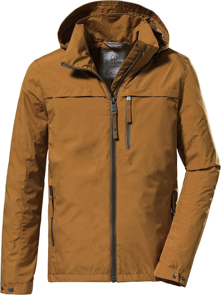 G.I.G.A. DX Herren Gs 12 Mn Jckt Funktionsjacke/Outdoorjacke mit einrollbarer Kapuze M dark curry, M