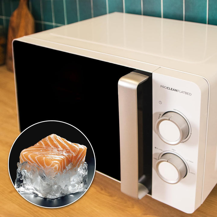 Cecotec Mikrowelle mit Grill Proclean 3010 Flatbed Mikrowelle 20 l, 700 W, 6 Stufen, flacher Hohlrau