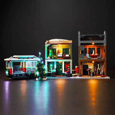 Fernbedienung Licht-Kit für Lego Icons Christmas Decorated Main Street 10308 (Nicht Lego), Led Beleu