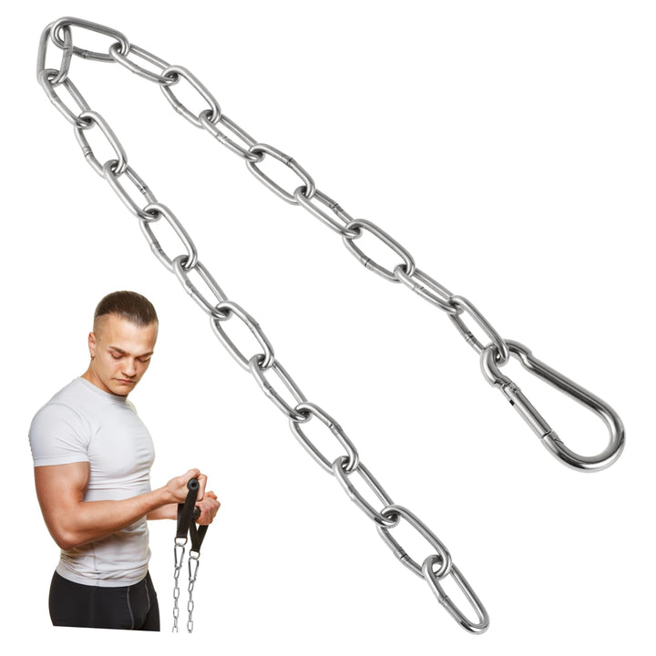 Milisten Trizeps-verlängerungskette Aus Hochwertigem Eisen Pull-down-Kette Mit Doppelgriff Fitnesszu