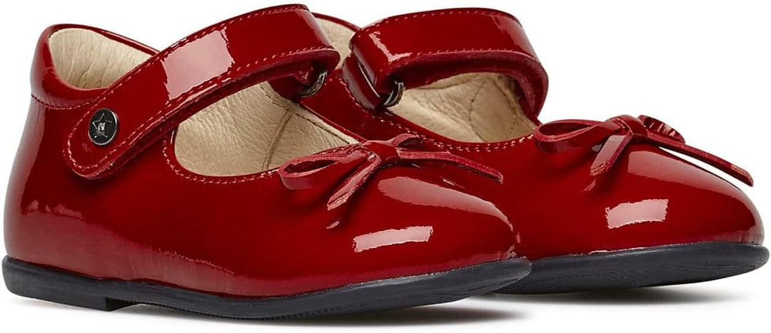 Naturino Ballet-Ballerinas aus Lackleder mit Schleife 21 EU Dunkelrot, 21 EU Dunkelrot