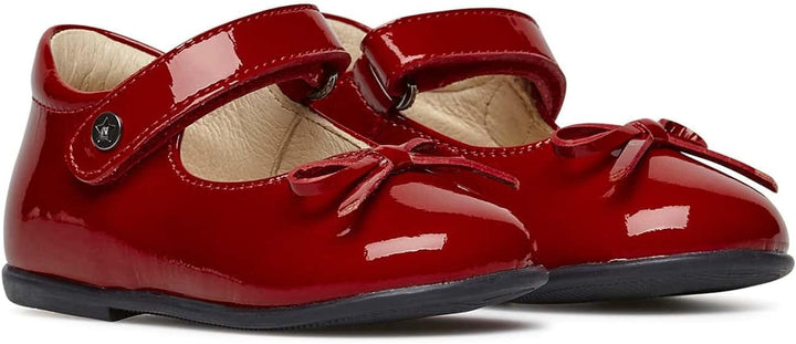 Naturino Ballet-Ballerinas aus Lackleder mit Schleife 21 EU Dunkelrot, 21 EU Dunkelrot