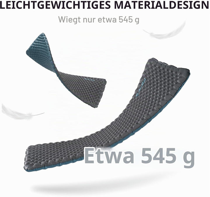 Naturehike 3,5R- Wert Camping Isomatte Ultralight 4 Jahreszeiten (-6℃) Selbstaufblasend mit aufblasb