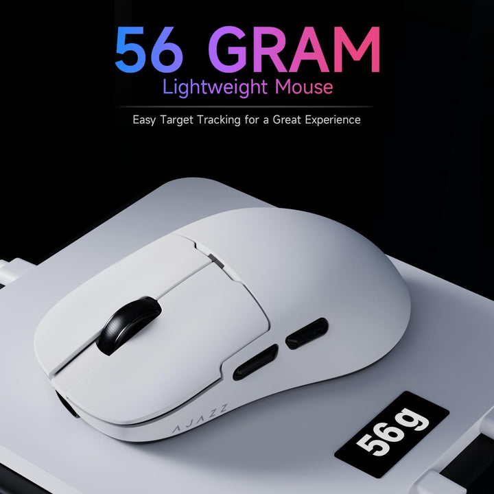 AJAZZ AJ159P Wireless Gaming Mouse, Equipped with PAW3395 Sensor, 26K DPI Support, 56 Gram Ultraligh