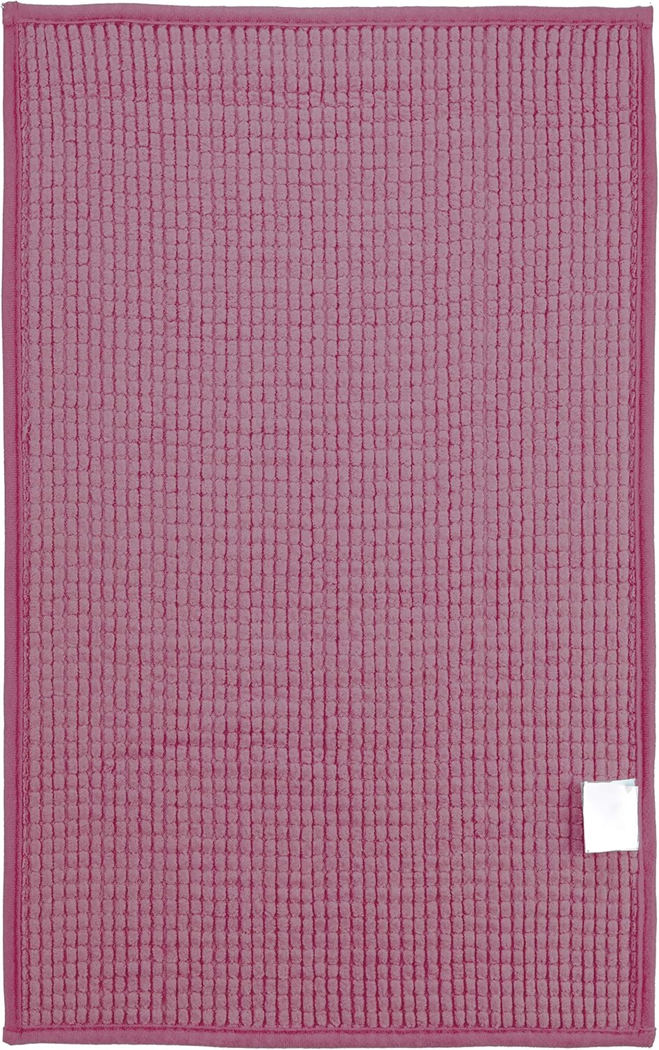 Brandsseller Moderne Chenille Badmatte Duschmatte Badeteppich im Shaggy Style (70x120 cm, Lila) 70x1
