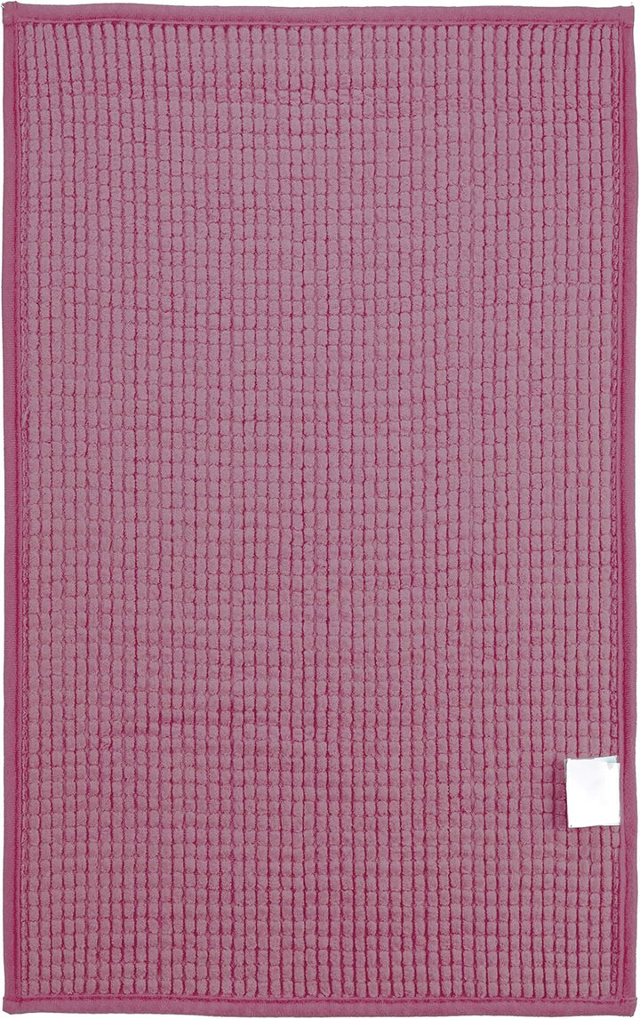 Brandsseller Moderne Chenille Badmatte Duschmatte Badeteppich im Shaggy Style (70x120 cm, Lila) 70x1