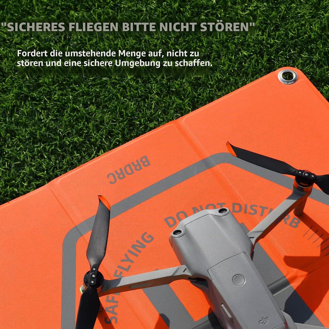BRDRC 50cm Drohnen-Landeplatz, universal, faltbar, doppelseitig, wasserdicht, Helipad für DJI Mini 4