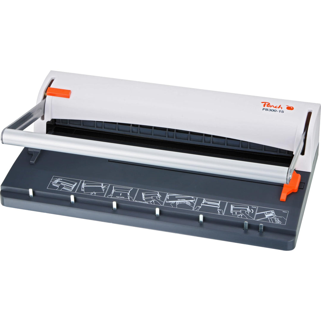Peach PB300-15 Draht Bindemaschine | Personal Wire Binder Closer DIN-A4 | Testsieger* | bindet 60 Se
