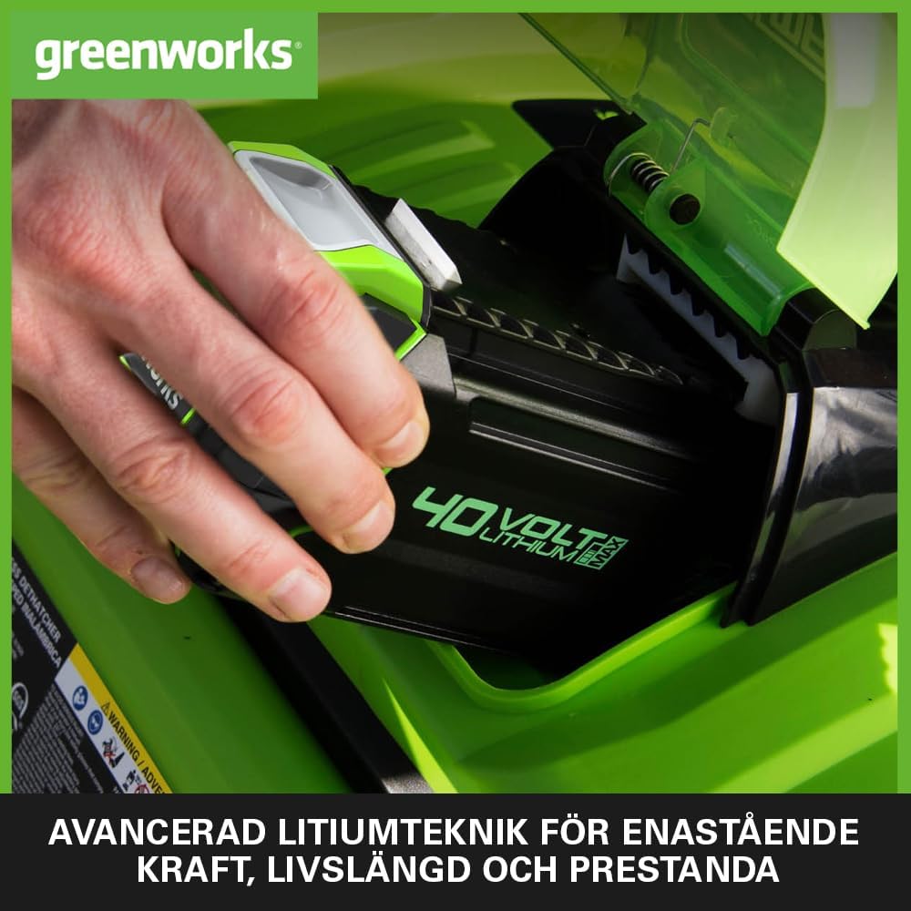 Greenworks 40V Akku - 2 Stück, Original Greenworks Akkus, 4Ah Lithium-Ionen Akkus für alle Greenwork