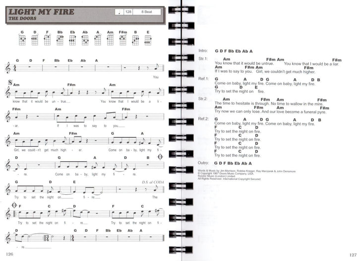Hit Session Ukulele - Songbooks - 100 Songs für Ukulele - Alle Songs als Text mit Akkord- symbolen u