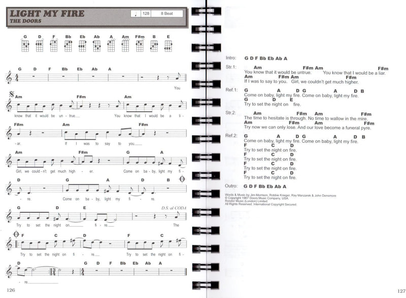 Hit Session Ukulele - Songbooks - 100 Songs für Ukulele - Alle Songs als Text mit Akkord- symbolen u