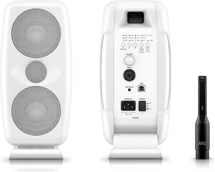 IK Multimedia iLoud MTM - High-resolution compact studio monitor speaker (Single), Weiss