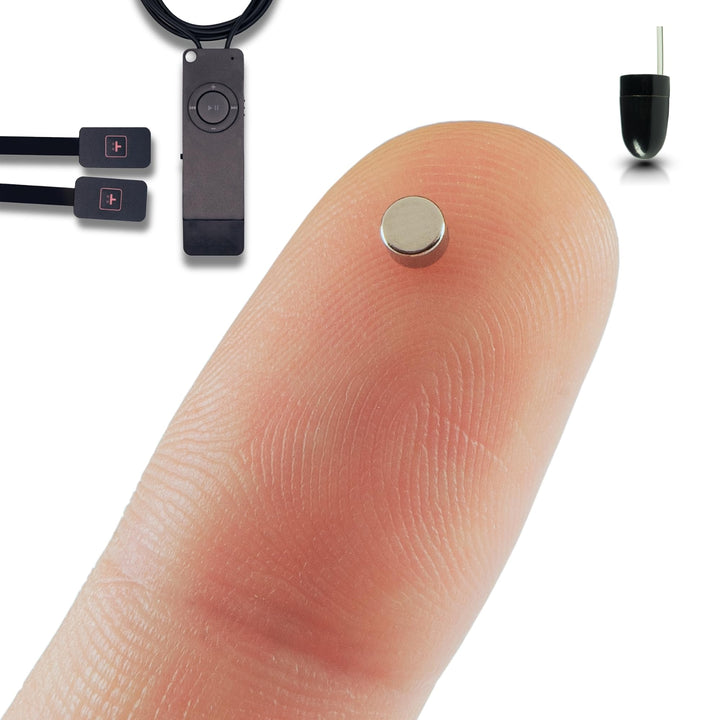 PingaOculto Spion Kopfhörer für Prüfung - Mini Nano Unsichtbare MP3-Player mit Drucktasten - Unsicht