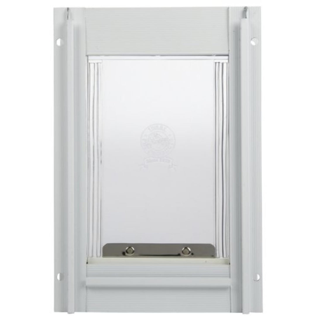 Ideal Pet Products Deluxe Haustiertür aus Aluminium, Grösse 38,1 x 50,8 cm, Weiss Super Large - 15"