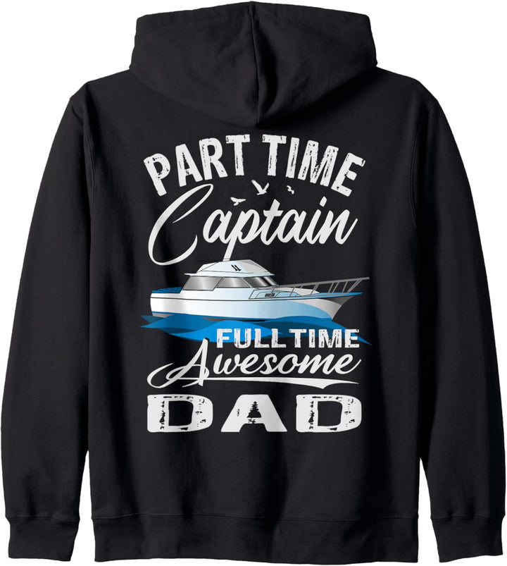 Boot Motorboot Papa Motorbootfahrer Schiff Kapitän Kapuzenjacke