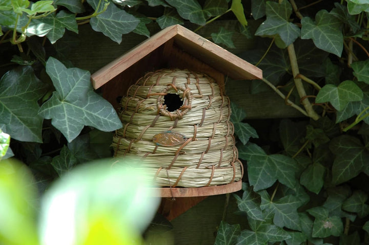 Esschert Design Nistkasten für Blaumeise Brutkasten Vogelhaus Bienenkorb 17,5x17x26cm