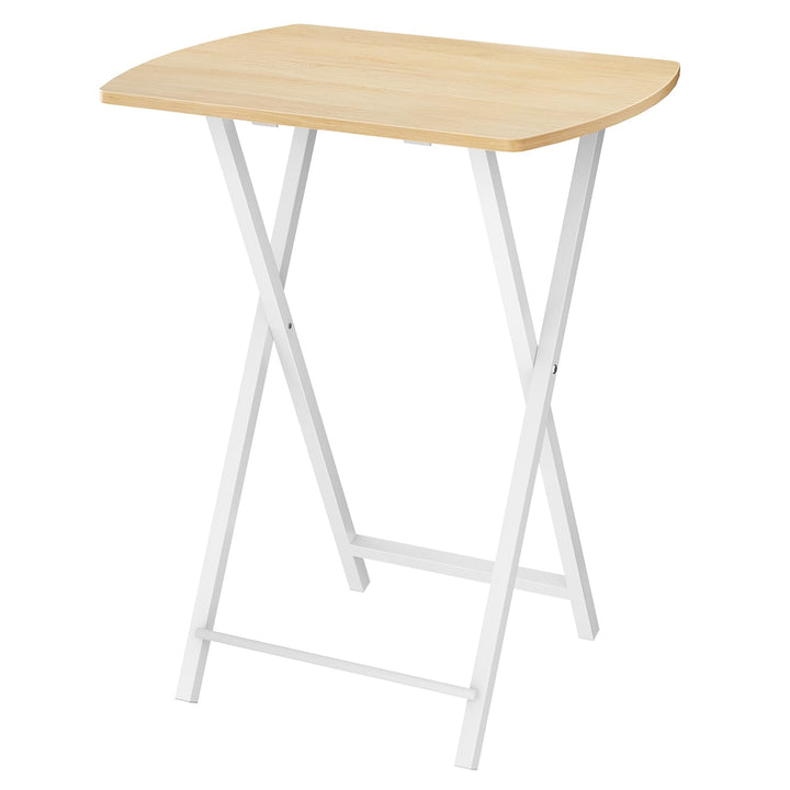 HOOBRO Beistelltisch Klappbar, Kleiner Sofatisch, Tablett Tisch, Kaffeetisch TV Tray im Industriesti