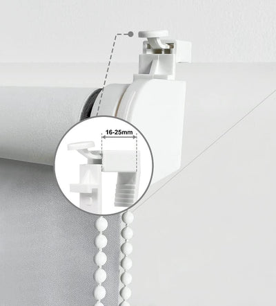 OBdeco Verdunkelungsrollo Thermorollo 95x160cm Weiss ohne Bohren mit gleichfarbige Beschichtung Oeko