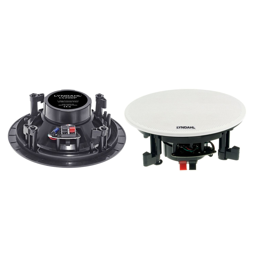 Lyndahl CS200P 2-Wege Einbaulautsprecher Set Deckenlautsprecher 2-Wege-System, Lautsprecher zur Mont