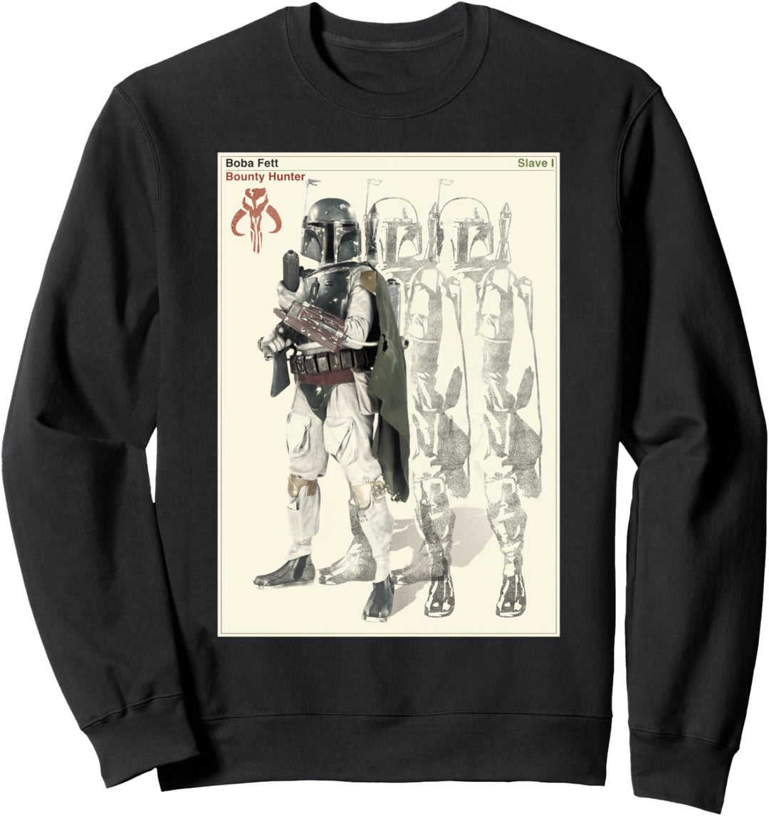 Star Wars Boba Fett Bounty Hunter Mandalorian Poster Sweatshirt