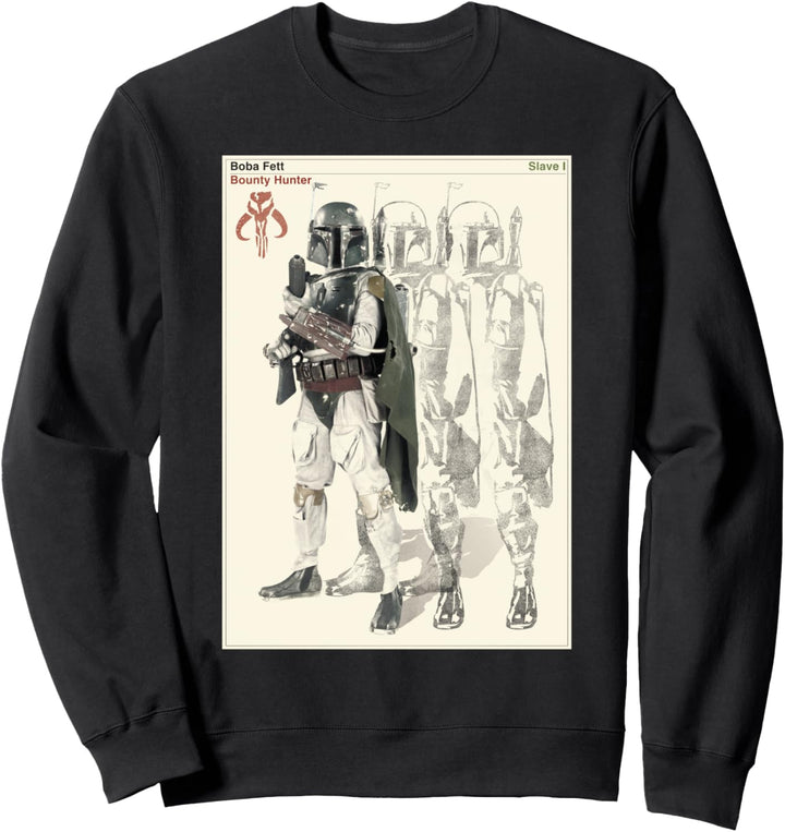 Star Wars Boba Fett Bounty Hunter Mandalorian Poster Sweatshirt