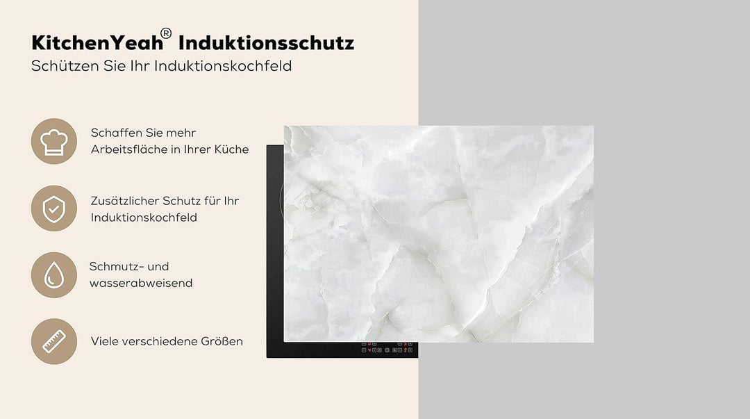 KitchenYeah© Herdabdeckplatte Einteilig Induktionsmatte Küche Abdeckung Ceranfeld Herd Abdeckplatte