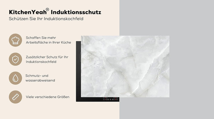 KitchenYeah© Herdabdeckplatte Einteilig Induktionsmatte Küche Abdeckung Ceranfeld Herd Abdeckplatte