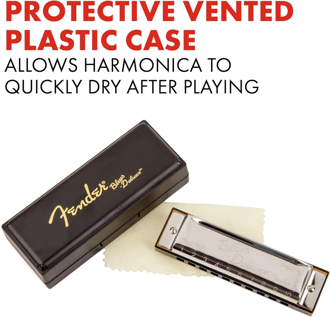 Fender© Blues Deluxe Harmonica, 3-Pack