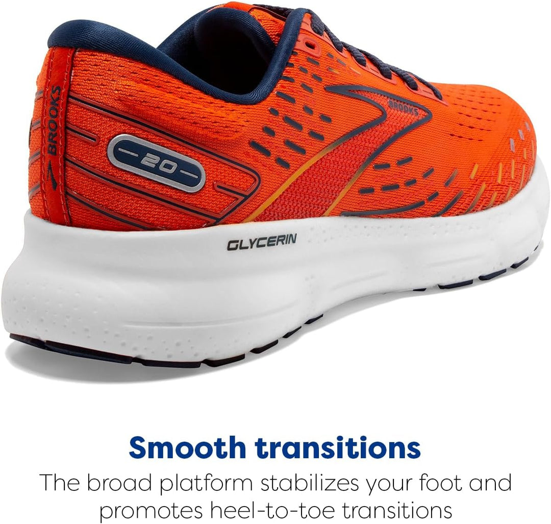 Brooks 46 EU Orange Titan Flamme, 46 EU Orange Titan Flamme