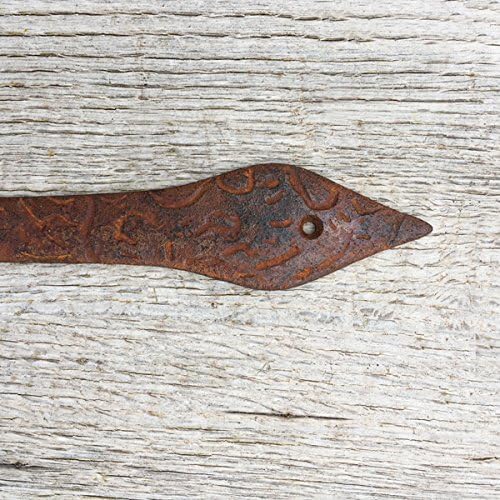 Antikas - Rustikale Torbänder geschmiedet - Antike Eisenbeschläge Truhenband Schmiedeeisen